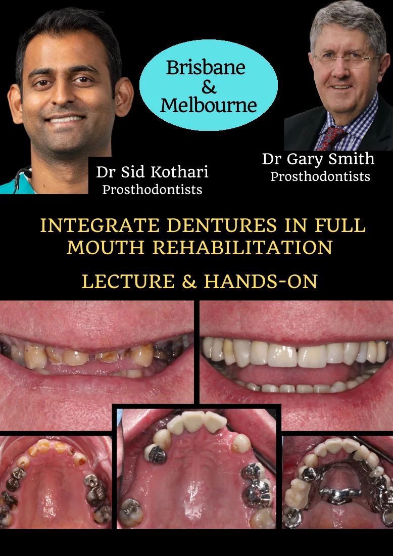 2027 edition of Integrate Dentures in Full Mouth Rehabilitation course pamphlet